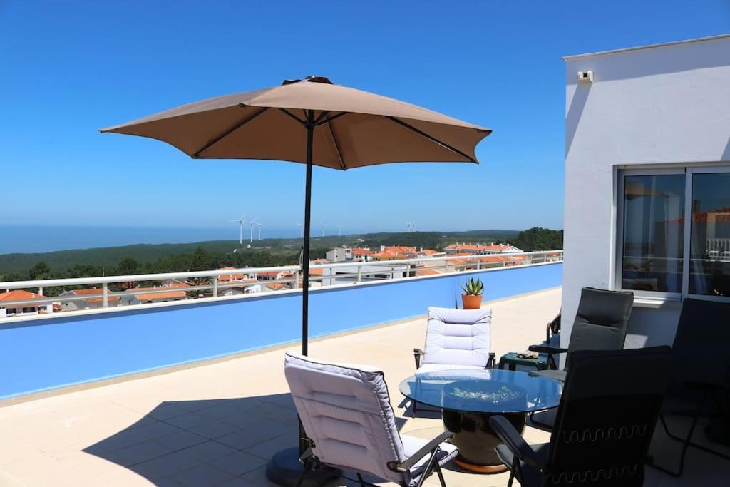 Willa Sitio Penthouse - Big Terrace With Sea View & Bbq Nazaré Zewnętrze zdjęcie