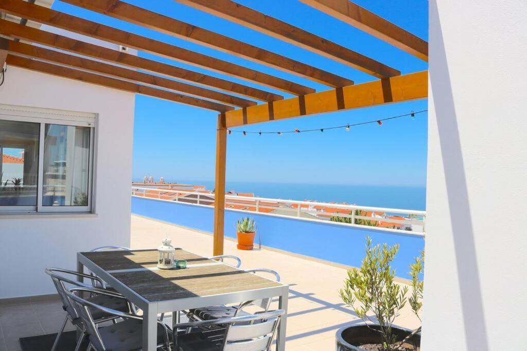 Willa Sitio Penthouse - Big Terrace With Sea View & Bbq Nazaré Zewnętrze zdjęcie