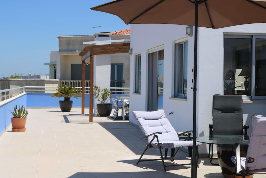 Willa Sitio Penthouse - Big Terrace With Sea View & Bbq Nazaré Zewnętrze zdjęcie